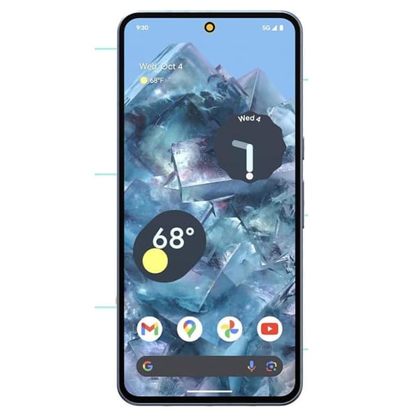 1 Set - 2.5D Framsida Svart + Kameraskydd för Google Pixel 9