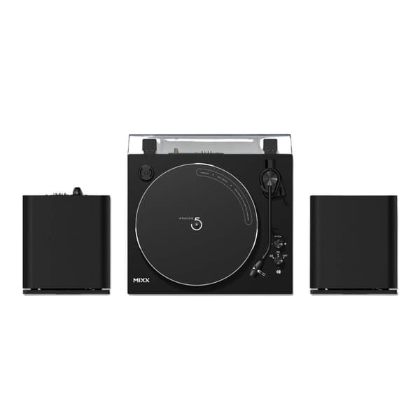MIXX Vinylskivspelare System 5 Stereo Inkl Högtalare Svart