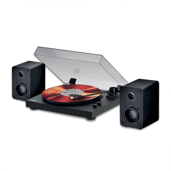 MIXX Vinylskivspelare System 5 Stereo Inkl Högtalare Svart