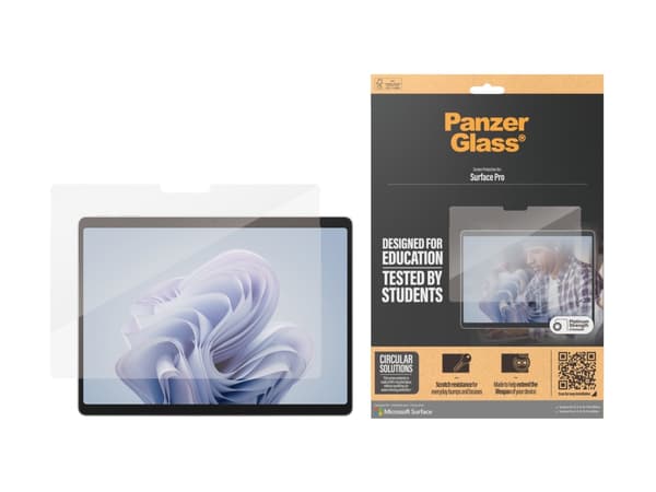 PanzerGlass - Skjermbeskyttelse for nettbrett - ultrabred passform - glass - for Microsoft Surface Pro 10 for Business, Pro 11, Pro 8, Pro 9, Pro X