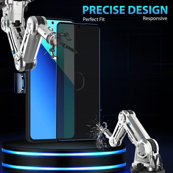 2-Pack Xiaomi Redmi Note 13 Pro Privacy Skärmskydd - Härdat Glas 9H - Super kvalitet 3D