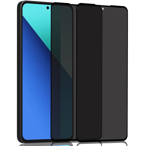 2-Pack Xiaomi Redmi Note 13 Pro Privacy Skärmskydd - Härdat Glas 9H - Super kvalitet 3D