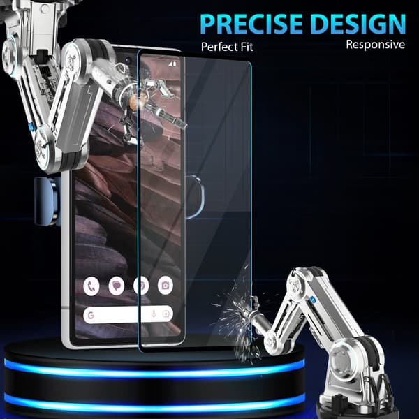1-Pack Google Pixel 7A Skärmskydd & 1-Pack linsskydd - Härdat Glas 9H - Super kvalitet 3D