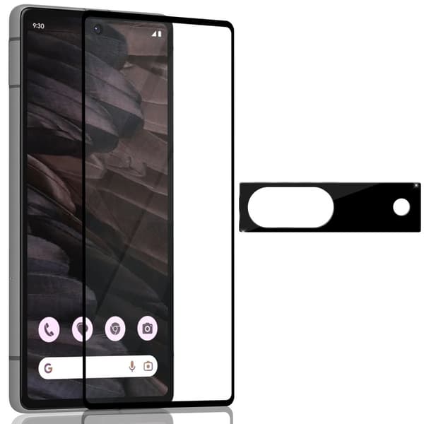 1-Pack Google Pixel 7A Skärmskydd & 1-Pack linsskydd - Härdat Glas 9H - Super kvalitet 3D