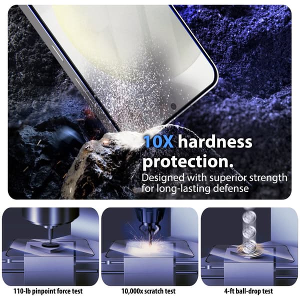 2-Pack Samsung Galaxy S24 Plus Skärmskydd - Härdat Glas | [Automatisk Installation] - Bubbelfritt