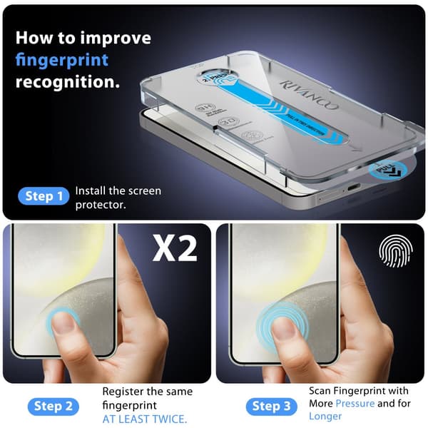 2-Pack Samsung Galaxy S24 Plus Skärmskydd - Härdat Glas | [Automatisk Installation] - Bubbelfritt