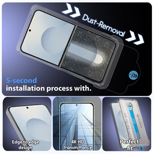 2-Pak Samsung Galaxy S25 Plus Skærmbeskytter - Hærdet Glas | [Automatisk Installation] - Boblefri