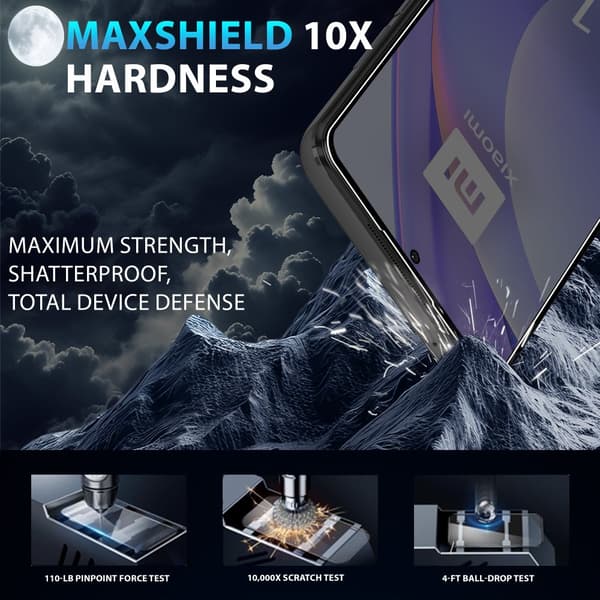 1-Pack Xiaomi 10T Lite Privacy Skärmskydd - Härdat Glas 9H - Super kvalitet 3D
