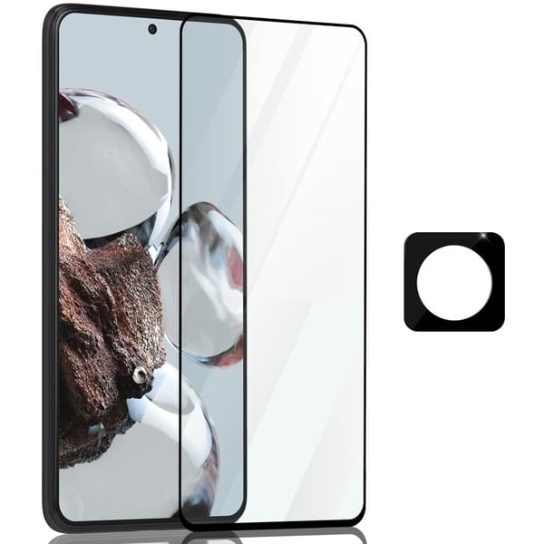 1-Pack Xiaomi 12T Pro Skärmskydd & 1-Pack linsskydd - Härdat Glas 9H - Super kvalitet 3D