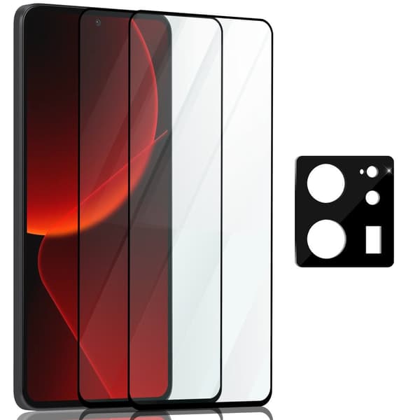 2-Pack Xiaomi 13T Pro Skærmbeskyttelse & 1-Pack linsebeskyttelse - Hærdet Glas 9H - Super kvalitet 3D