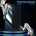 Miniatyrbild 6 av 7: 2-Pack Xiaomi Poco F6 Privacy Skärmskydd - Härdat Glas 9H - Super kvalitet 3D