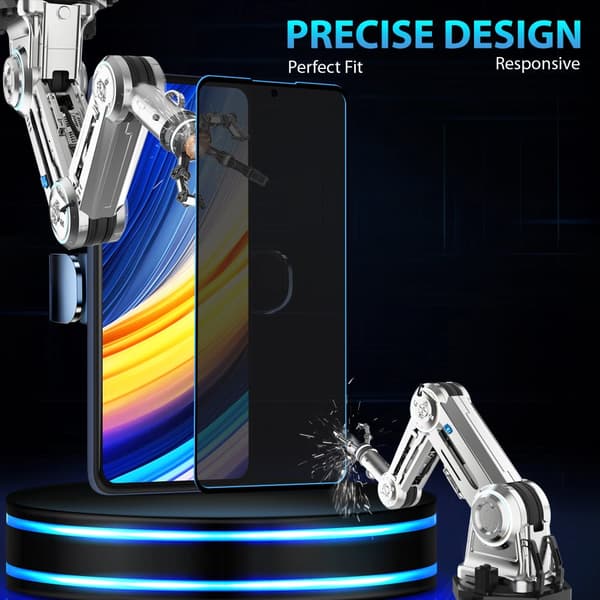 2-Pack Xiaomi Poco X3 Privacy Skærmbeskyttelse - Hærdet Glas 9H - Super kvalitet 3D