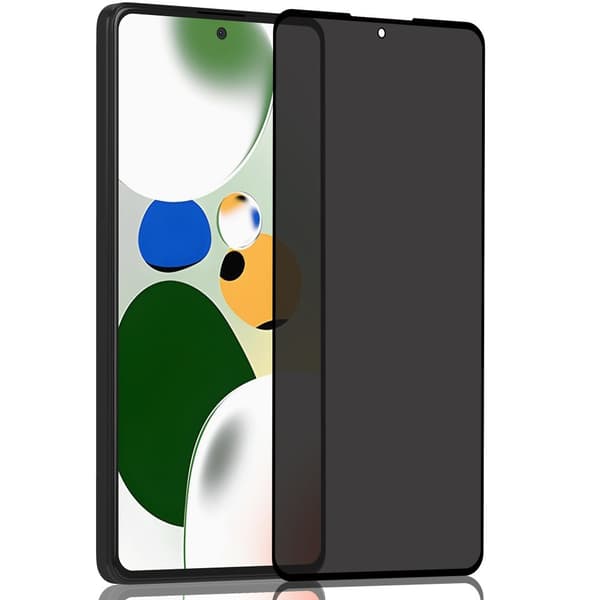 1-Pack Xiaomi Poco X6 Privacy Skærmbeskyttelse - Hærdet Glas 9H - Super kvalitet 3D