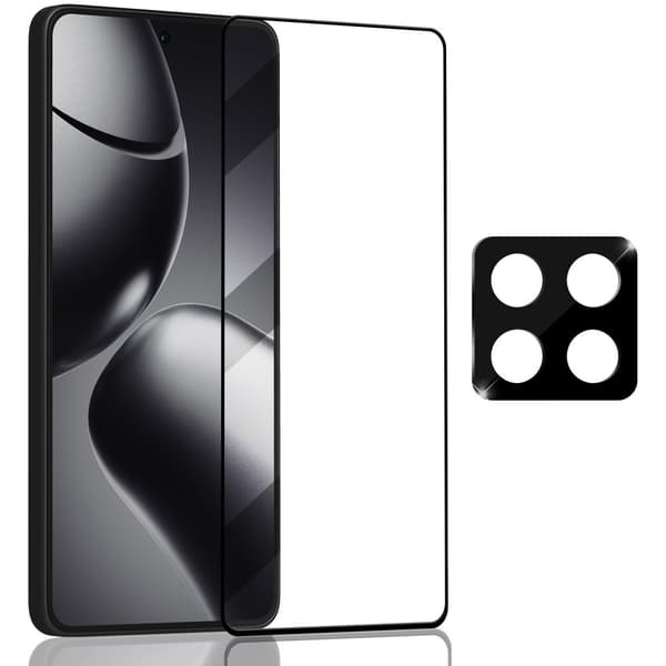 1-Pack Xiaomi Redmi 14T Pro Skærmbeskyttelse & 1-Pack linsebeskyttelse - Hærdet Glas 9H - Super kvalitet 3D