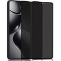 Miniatyrbild 1 av 7: 2-Pack Xiaomi Redmi 14T Pro Privacy Skärmskydd - Härdat Glas 9H - Super kvalitet 3D
