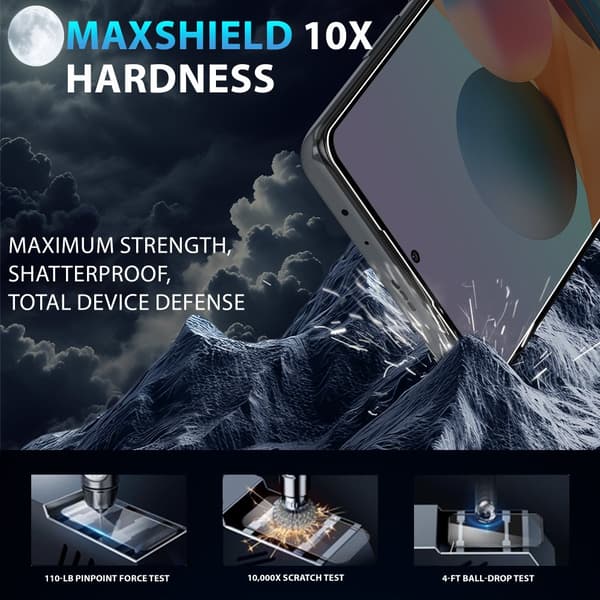 1-Pack Xiaomi Redmi Note 10 Pro Privacy Skärmskydd - Härdat Glas 9H - Super kvalitet 3D
