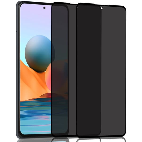 2-Pack Xiaomi Redmi Note 10 Pro Privacy Skærmbeskyttelse - Hærdet Glas 9H - Super kvalitet 3D