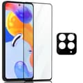 Miniatyrbild 1 av 7: 1-Pack Xiaomi Redmi Note 11 Pro Skärmskydd & 1-Pack linsskydd - Härdat Glas 9H - Super kvalitet 3D