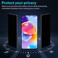 Miniatyrbild 2 av 7: 2-Pack Xiaomi Redmi Note 11 Pro Plus Privacy Skärmskydd - Härdat Glas 9H - Super kvalitet 3D
