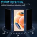 Miniatyrbild 2 av 7: 1-Pack Xiaomi Redmi Note 12 Privacy Skärmskydd - Härdat Glas 9H - Super kvalitet 3D