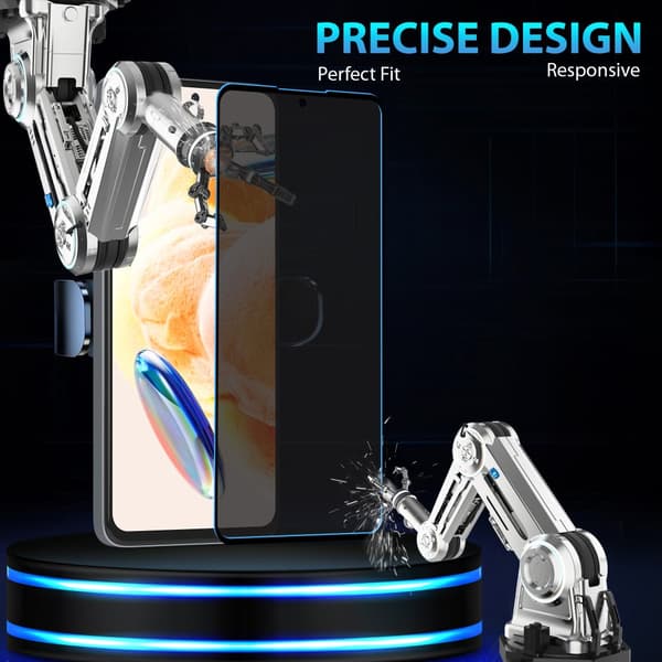 2-Pack Xiaomi Redmi Note 12 Pro Privacy Skärmskydd - Härdat Glas 9H - Super kvalitet 3D
