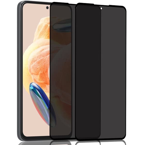 2-Pack Xiaomi Redmi Note 12 Pro Privacy Skärmskydd - Härdat Glas 9H - Super kvalitet 3D