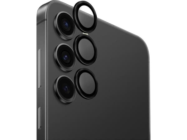 Beskyttelsesglass til telefonkameraet UNIQ Optix Aluminium Kameralinse Samsung Galaxy S25 svart
