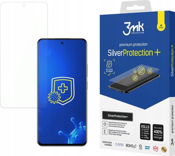3MK SilverProtect+ Realme 12+ 5G Anti-Microbial Film Wet-Mounted