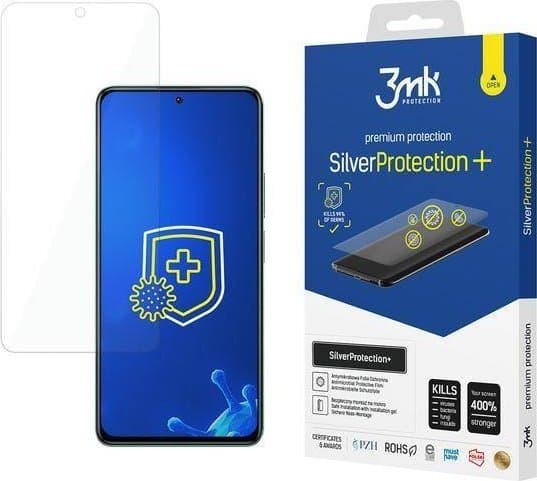 3MK Silver Protect+ Xiaomi POCO F4 5G Antimicrobial Wet Application Screen Protector