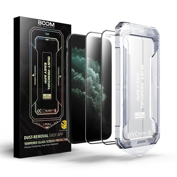 BOOM iPhone 11 Pro Max Härdat Glas Skärmskydd - 2 Pack