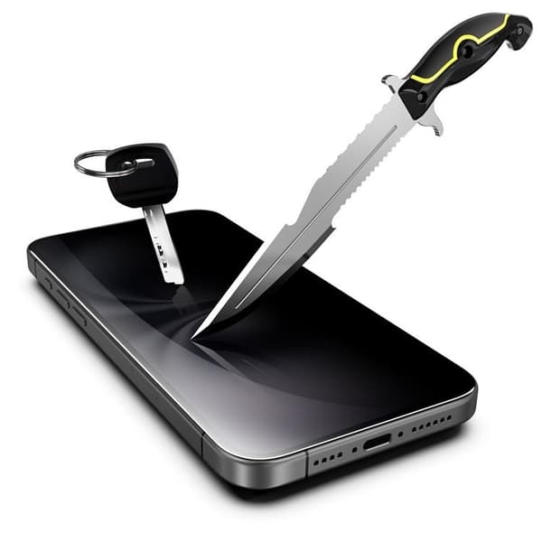 BOOM iPhone 16 Plus Privacy Härdat Glas Skärmskydd 2st