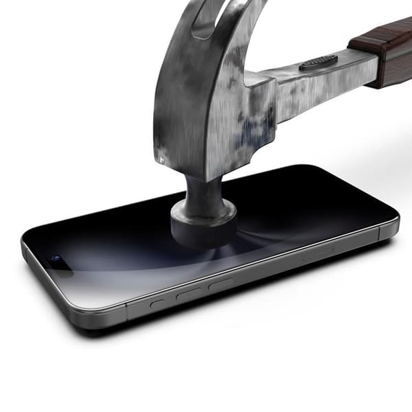 BOOM iPhone 16 Plus Privacy Härdat Glas Skärmskydd 2st