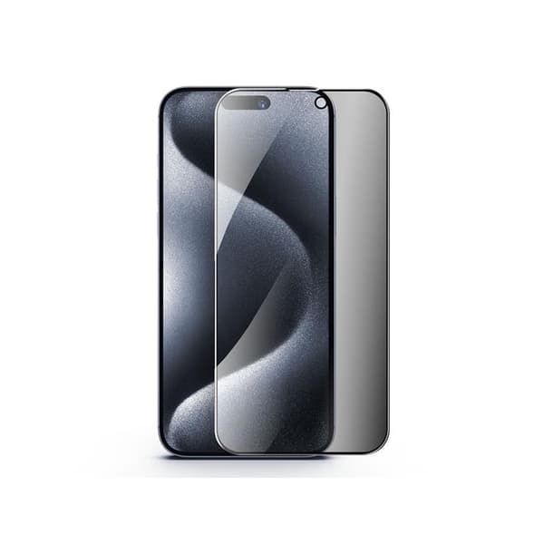 BOOM iPhone 15 Pro Max Privacy Härdat Glas Skärmskydd 2st