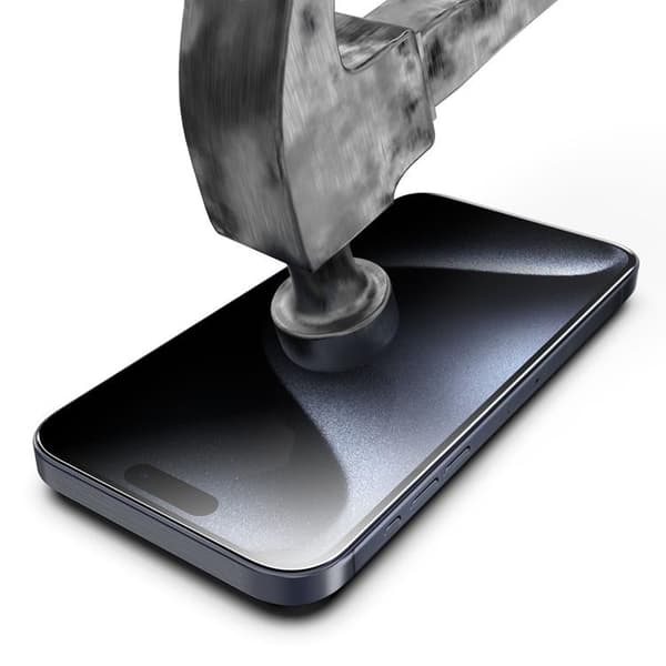 BOOM iPhone 15 Pro Max Privacy Härdat Glas Skärmskydd 2st
