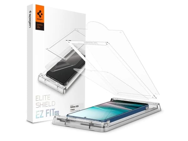 SZKŁO HYBRYDOWE SPIGEN ELITE SHIELD ”EZ FIT” HD GALAXY S25 CLEAR