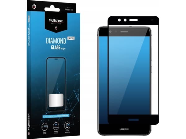 MyScreen Protector Huawei P10 Lite - DIAMOND GLASS LITE -reunallinen karkaistu lasi hieman pyöristetyille näytöille