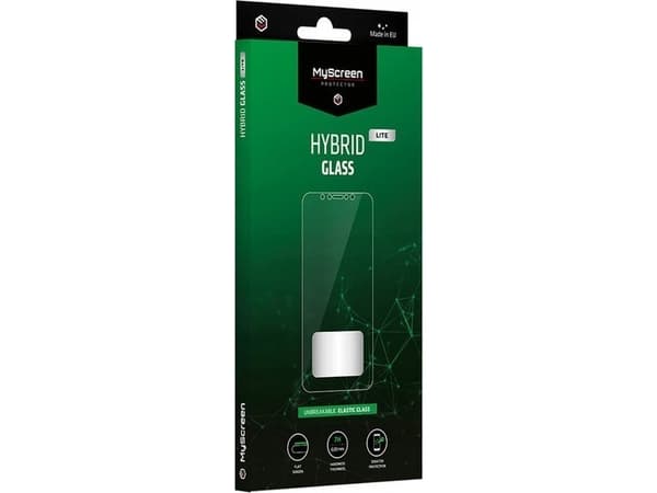 MyScreen Protector Samsung Galaxy A22 4G - Szkło Hybrydowe after płaską część ekranu HYBRID GLASS LITE