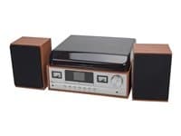 Denver MRD-52LIGHTWOOD DAB radio Pladespiller Radio Cd-spiller Bluetooth-audiomodtager