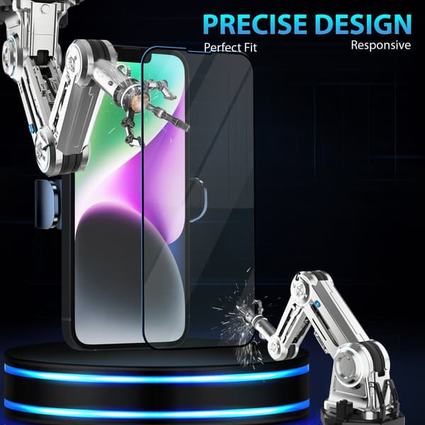 2-Pack Iphone 14 Skærmbeskyttelse & 1-Pack linsebeskyttelse - Hærdet Glas 9H - Super kvalitet 3D