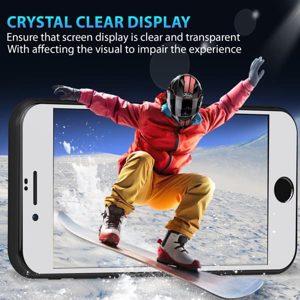 1-Pack Iphone SE (2020-2022) White Skærmbeskyttelse - Hærdet Glas 9H - Super kvalitet 3D