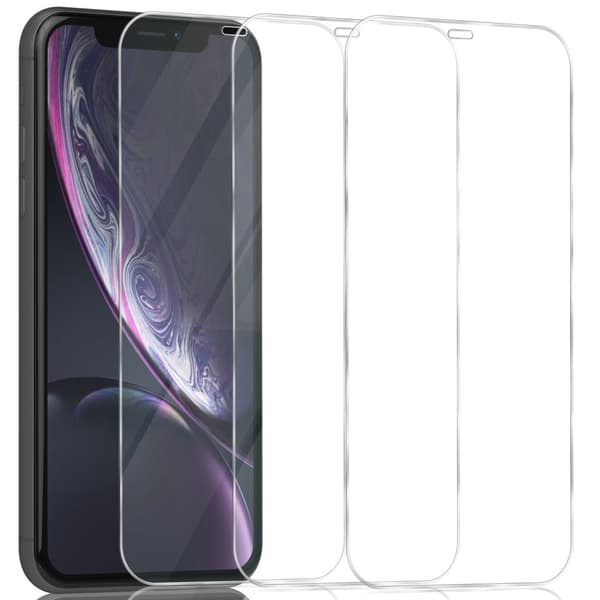 3-Pack Iphone XR transparent Skærmbeskyttelse - Hærdet Glas 9H - Super kvalitet 3D