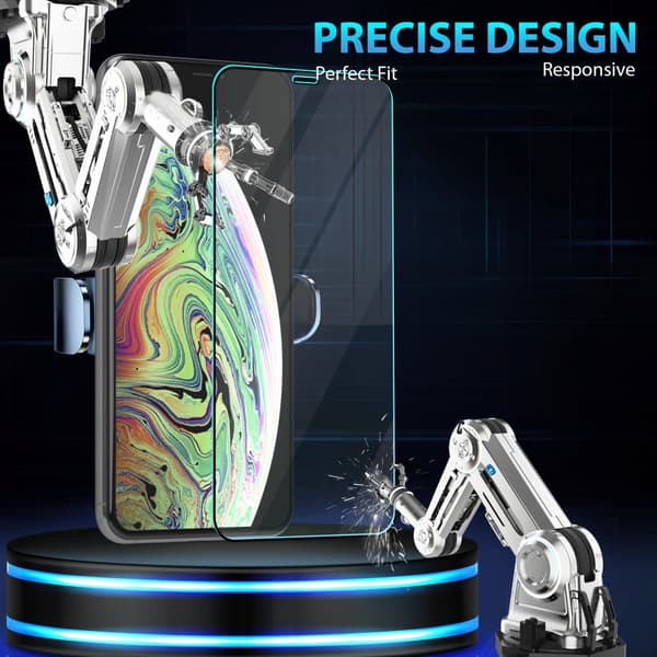 1-Pack Iphone XS Skärmskydd - Härdat Glas 9H - Super kvalitet 3D