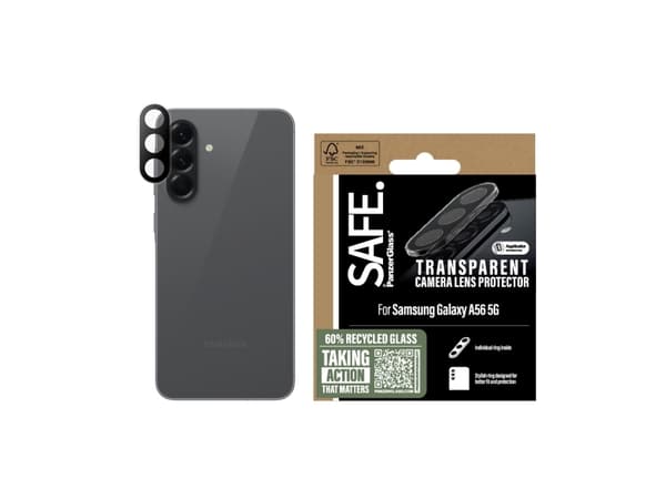 PanzerGlass SARRITRG38380, Samsung, Galaxy A56 5G, Stötsäker, Fallsäker, Reptägel, Stötagägel, Läpinäkyvä, 1 kpl