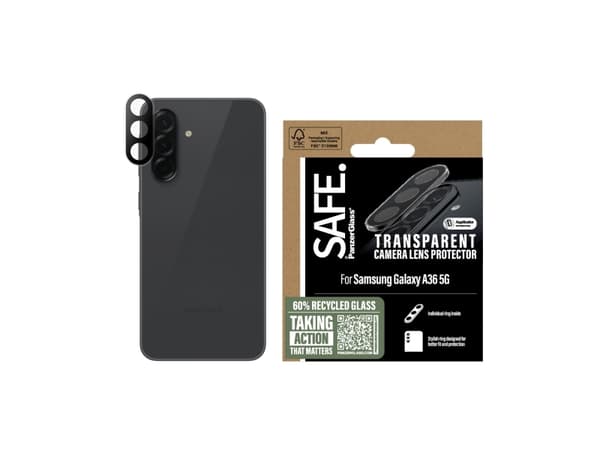 PanzerGlass SARRITRG38083, Samsung, Samsung - Galaxy A36 5G, Tørr påføring, Ripebestandig, Sjokkresistent, Gjennomsiktig, 1 stykker