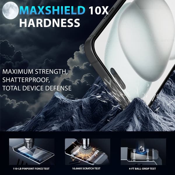 2-Pack ‏‏Iphone 15 Skärmskydd & 2-Pack linsskydd - Härdat Glas 9H - Super kvalitet 3D