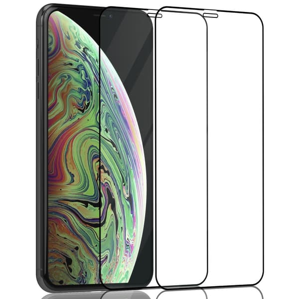 2-Pack ‏‏Iphone XS Max Skärmskydd - Härdat Glas 9H - Super kvalitet 3D