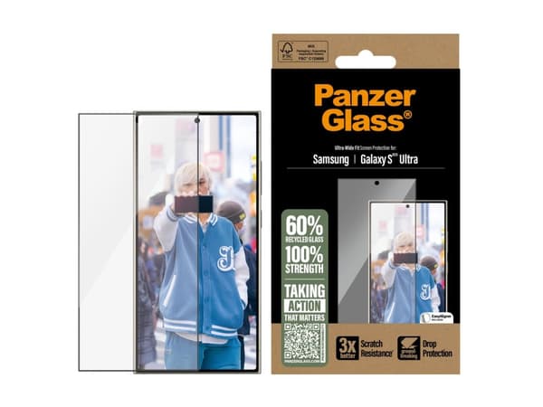 PanzerGlass Skärmskydd till Mobilen - ultrabred passform