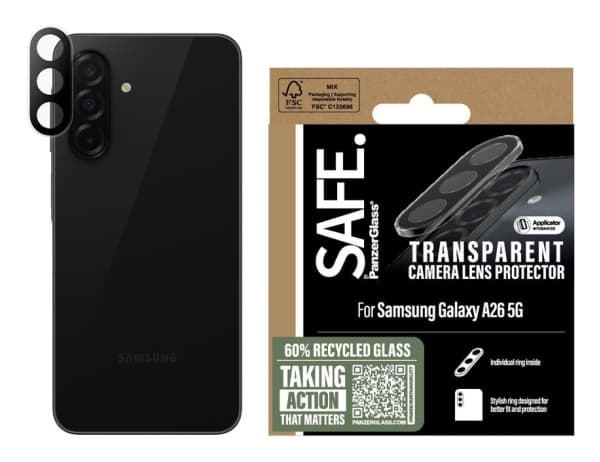 PanzerGlass SARRITRG38541, Samsung, Samsung - Galaxy A26 5G, Torr applicering, Reptålig, Stöttålig, Transparent, 1 styck