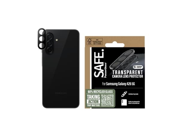 PanzerGlass SARRITRG38541, Samsung, Samsung - Galaxy A26 5G, Torr applicering, Reptålig, Stöttålig, Transparent, 1 styck