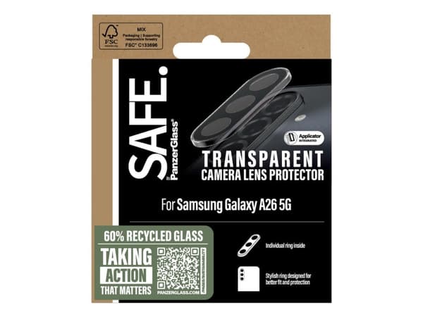 PanzerGlass SARRITRG38541, Samsung, Samsung - Galaxy A26 5G, Torr applicering, Reptålig, Stöttålig, Transparent, 1 styck
